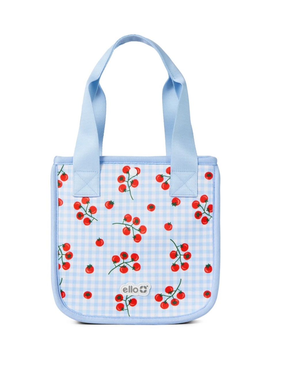 Ello Check Food Storage Container Lunch
Bag Blue tomatoes
